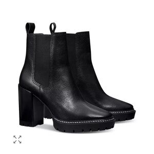 Tory Burch Carson Lug Sole High Heel Boot